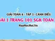 Giải bài 1 trang 101 Toán 6 Tập 1 SGK Cánh Diều